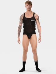Barcode Berlin Tank Top Lilan Black - White Top-thumb-1