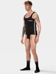 Barcode Berlin Tank Top Lilan Black - White Top-thumb-2