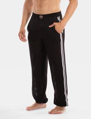 Barcode Berlin Shalvar Pants Leo Black - White-thumb-2