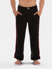 Barcode Berlin Shalvar Pants Leo Black - Red-thumb-3