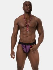 Barcode Berlin Jockstrap Let'S Play Black - Pink-thumb-1