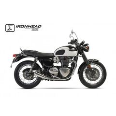 Ixil Slip On Ironhead Silencers Conical (Right+Left Side)-thumb-1