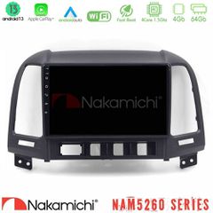 Nakamichi NAM5260 Series 4Core Android13 4+64GB Hyundai Santa Fe 2006-2013 Navigation Multimedia Tablet 9 Με Carplay & Android Auto | Pancarshop