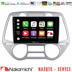 Nakamichi NA3615 Series Με Wireless Carplay & Android Auto Hyundai i20 2009-2012 Auto A/C Media Station Tablet 9 | Pancarshop