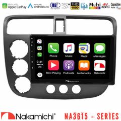 Nakamichi NA3615 Series Με Wireless Carplay & Android Auto Honda Civic 2001-2005 Media Station Tablet 9 | Pancarshop