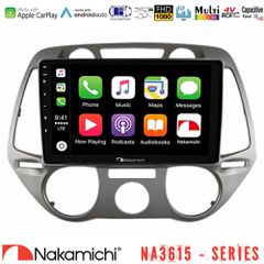 Nakamichi NA3615 Series Με Wireless Carplay & Android Auto Hyundai i20 2009-2012 Manual A/C Media Station Tablet 9 | Pancarshop