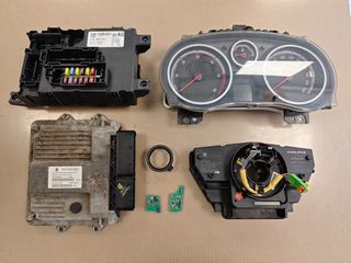 Σετ εγκεφαλου (ECU KIT)  με κωδικό 55573953 QU απο Opel Corsa D 2007-2014 (Z13DTH)