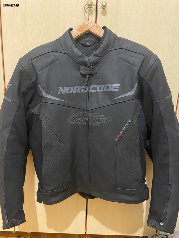 Nordcode Μπουφάν Striker Δερμάτινο Μαύρο