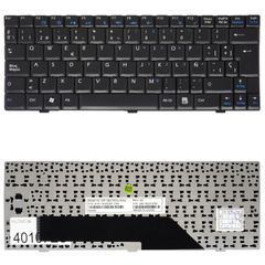 Teclado Español para Portátil - Spanish Laptop Keyboard για MSI Wind U90 U90X U100 U100X U101C U101 U101B U110 U115 U120 U123 U123H U123T N011 V022322BS2 S1N-1UUS2G1-C54 ES Black ( Κωδ.40107ES )