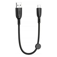 XO 249-0144 Regular USB 2.0 to micro USB Cable Μαύρο 0.25m NB247