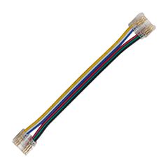 Ενδιάμεσος σύνδεσμος με καλώδιο COB RGB CCT LED Ταινία 12mm PCB 10cm με 6 Καλώδια στο Κέντρο