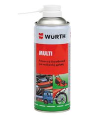 MULTI ΛΙΠΑΝΤΙΚΟ ΔΙΕΙΣΔΥΤΙΚΟ WURTH 400ML ΠΟΛΛΑΠΛΩΝ ΧΡΗΣΕΩΝ  Ευέλικτο λάδι για πολλές χρήσεις και για μεγάλο εύρος εφαρμογών
Λιπαίνει, καθαρίζει και προστατεύει
Σταματά τα τριξίματα και λιπαίνει οτιδήπο