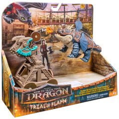 Spin Master How to Train Your Dragon: Trial of Flame - Blazing Battles Catapult Blast Cronckle Playset (20156293)