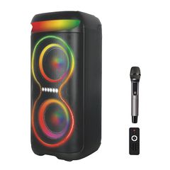 XO 249-0239 Ηχείο Karaoke με Ασύρματο Μικρόφωνο και Εφέ Φωτισμού F70 σε Μαύρο Χρώμα