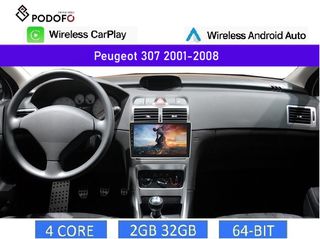Peugeot 307 (2001-08) Android οθόνη 9" 2+32GB Ασύρματο CarPlay & Android Auto | GPS | EQ | WiFi