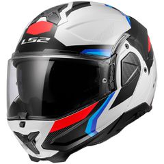 ΚΡΑΝΟΣ LS2 FF910 ADVANT II TRIPLE WHITE BLUE RED S
