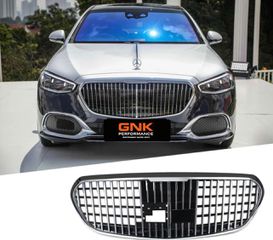 ΜΑΣΚΑ ΕΜΠΡΟΣ Mercedes-Benz W223 S-Class Chrome Black Maybach Design grill 2021+