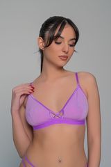 Bralette Λύκρα Λιλά