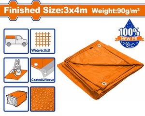 Wadfow WTQ0934 Αδιάβροχος Μουσαμάς 90gr/m² 4x3μ. Ελαφρού Τύπου