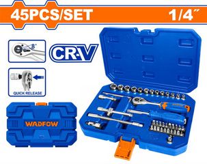 Wadfow WST4D45 Καστάνια με Καρυδάκια 1/4" 45 Τεμάχια