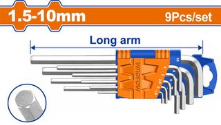 Wadfow WHK1291 Σετ Κλειδιά Αλλεν Μακριά 1.5 - 10mm 9 Τεμάχια