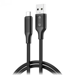 XO NB265 REGULAR USB TO TYPE-C USB CABLE BLACK 1M