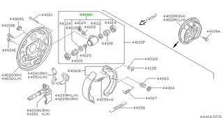 ΣΕΤ ΛΑΣΤΙΧΑΚΙΑ ΚΥΛΙΝΔΡΑΚΙ ΦΡΕΝΟΥ NISSAN D410001A90