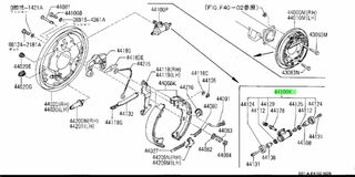 ΣΕΤ ΛΑΣΤΙΧΑΚΙΑ ΚΥΛΙΝΔΡΑΚΙ ΦΡΕΝΟΥ NISSAN PICKUP D21   D410008W88