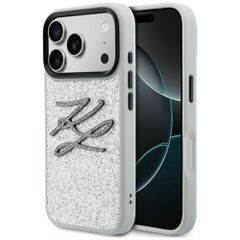 Karl Lagerfeld Iml Glitter Kl Diamond Logo Magsafe για iPhone 17 Pro Max - Ασημί