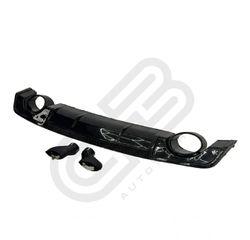 AUDI A3 RS3 REAR DIFFUSER ΜΕ ΜΑΥΡΕΣ ΑΠΟΛΗΞΕΙΣ