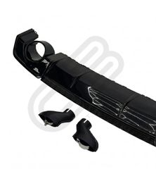 AUDI A3 RS3 REAR DIFFUSER ΜΕ ΜΑΥΡΕΣ ΑΠΟΛΗΞΕΙΣ-thumb-1