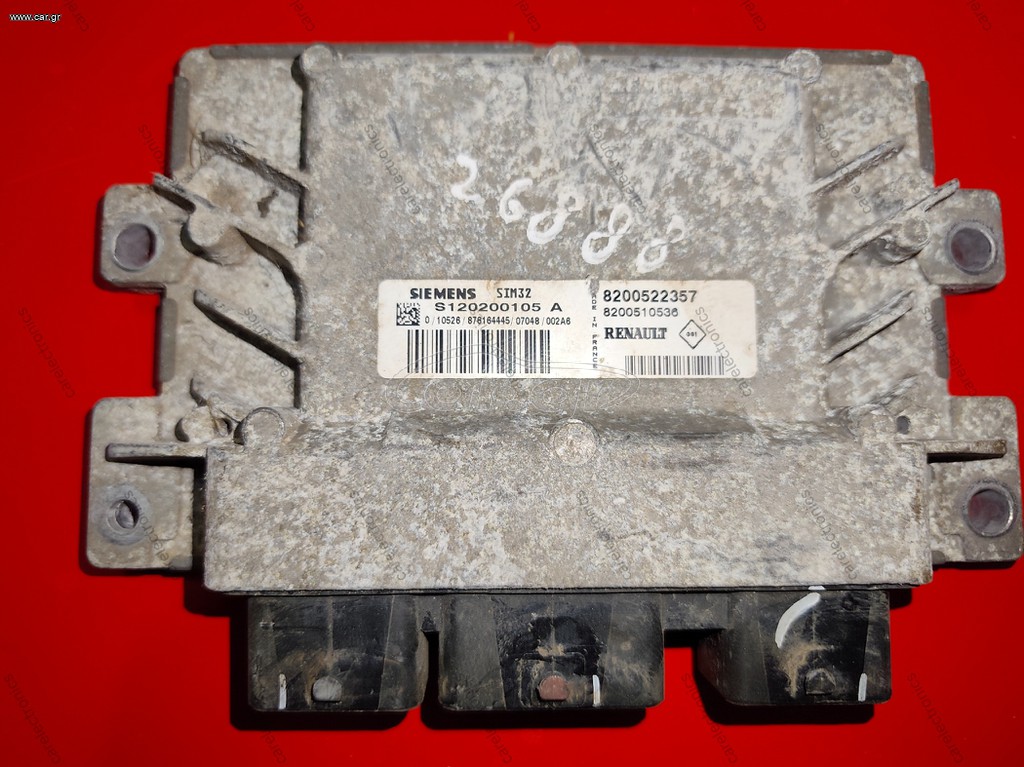 Renault Clio 1.2 2009-2013 Εγκέφαλος κινητήρα  8200522357 S120200105A SIM32