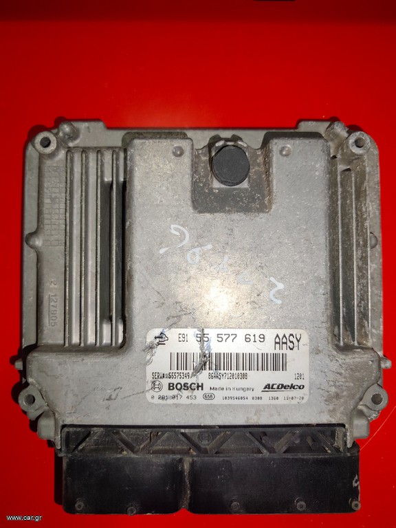 Εγκέφαλος Κινητήρα OPEL 2.0 CDTI 0281017453 - 55577619 AASY