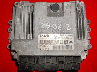 Εγκέφαλος Κινητήρα PEUGEOT  1.6 HDI με κωδικό 0281013868,   9663755480, 9653958980, EDC16C34