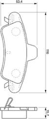 Bosch Σετ τακάκια, Δισκόφρενα - 0 986 424 744