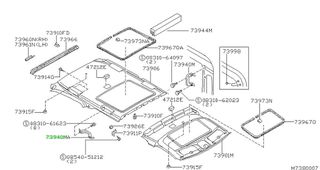 ΧΕΡΟΥΛΙ  ΕΣΩΤΕΡΙΚΟ ΟΡΟΦΗΣ NISSAN  SERENA C23   739409C000-thumb-1