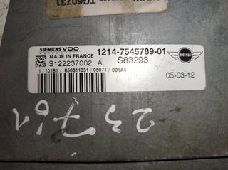 Εγκέφαλος Κινητήρα MINI COOPER 1.6, SIEMENS S122237002 A, S122237002A, S83293, 1214-7545789-01-thumb-1