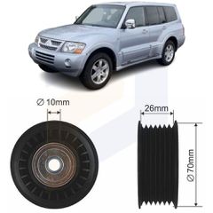 Τροχαλία παρέκκλισης ιμάντα poly-V για Mitsubishi Pajero 2001 2002 2003 2004 2005 2006 2007 MD368210
