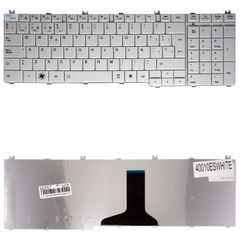 Teclado Español para Portátil - Spanish Laptop Keyboard για Toshiba Satellite C650 C655 C660 L650 L670 L750 L755 C650D PK130CK1C04 PK130CK2A00 NSK-TN0SV MP-09N13US-698 ES White ( Κωδ.40010ESWHITE )