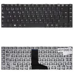 Teclado Español para Portátil - Spanish Laptop Keyboard για Toshiba Satellite C800 L800 C805 C800D C840 C840D 9Z.N7SSQ.10R 9Z.N7SSQ.11E 9Z.N7SSQ.501 AEBY3L00110 NSK-TU1SQ ES Black ( Κωδ.40199ES )