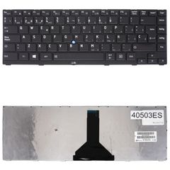 Teclado Español para Portátil - Spanish Laptop Keyboard για Toshiba Satellite R845 R945 Tecra R840 R940 R800 P000560370 P000563480 MP-10N93US6356 G83C000BB2US ES Pointer Black ( Κωδ.40503ES )