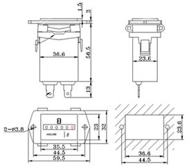 Ωρομετρητές AC 100-250V, 3+1 δώρο-thumb-4