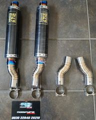 telika tipou & link pipe gia SUZUKI GSX 1300 -R Hayabusa 1340cc GEN 3-2021-2026 ---> MODIFYING GARAGE "since1993" TAKEGAWAGR - 4miniracingparts,gr