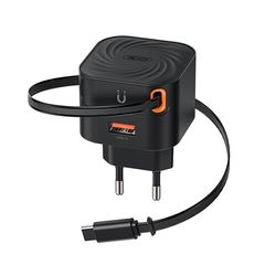 XO 249-0257 Φορτιστής με Θύρα USB-A και Καλώδιο USB-C 20W Power Delivery / Quick Charge 2.0 / Quick Charge 3.0 Μαύρος (L165)
