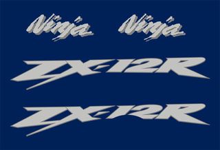 Αυτοκόλλητα σετ για Kawasaki Ninja ZX 12R Μπλε έκδοση 2004