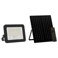 LED ηλιακός προβολέας με τηλεχειριστήριο, 30W, με ενδιάμεσο φως 4000K, 400lm, IP66