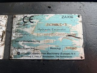 Εκσκαφέας Με Ερπύστριες Hitachi 2011 ZX 350 LC-3  ** Genesis GXT 445 **-thumb-36