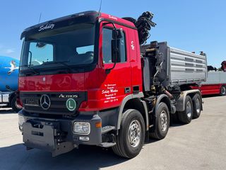 Ανατροπή + Γερανός Mercedes-Benz 2008 ACTROS 4141K 8x4 EURO 5
