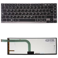 Teclado Español para Portátil - Spanish Laptop Keyboard για Toshiba Satellite W30T W30T-A W35T-A W30 W30DT W30DT-A W30DT-AT01S W35-A3300 W35DT W35DT-AST2N01 U900W 4B.N8U04.011 ES Backlight Black with