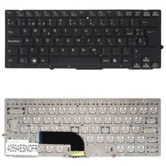 Teclado Español para Portátil - Spanish Laptop Keyboard για Sony Vaio VPC-SA VPC-SB VPC-SC VPC-SD PCG-41218L PCG-4121DL PCG-4121EL PCG-4121FL PCG-4121GL 9Z.N6BLF.101 ES No Frame Black ( Κωδ.40594ESNOF